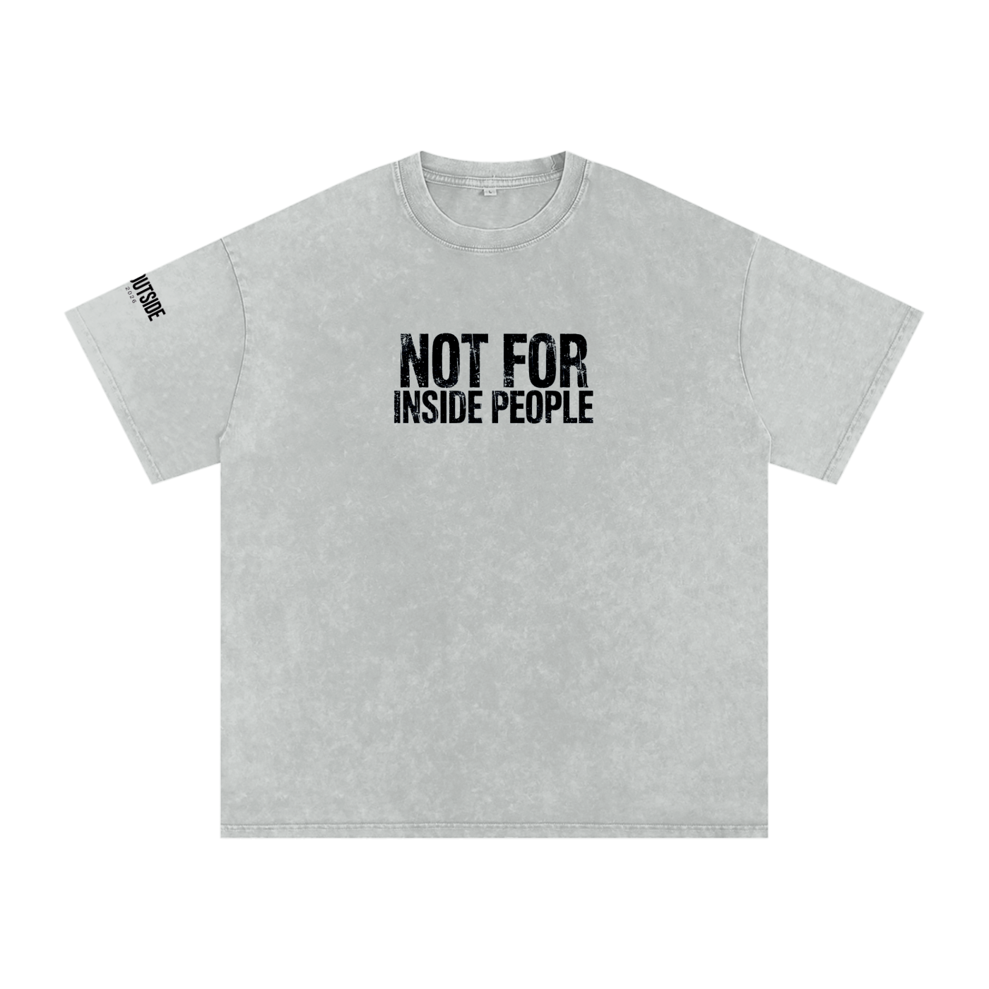 Snow Washed Oversized Cotton T-Shirt